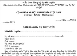 Tiếp tục thí điểm thi tuyển lãnh đạo cấp Vụ một số đơn vị thuộc Bộ Tư pháp