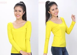 Áo thun nữ yellow color