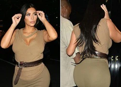 Bà bầu Kim Kardashian không ngừng khoe cơ thể