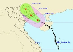 Bão số 1 gây mưa lớn ở các tỉnh miền núi phía bắc