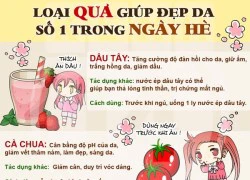 Bí kíp sử dụng hoa quả để có làn da sáng đẹp trắng hồng