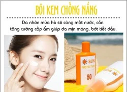 Các bước chăm sóc để làn da luôn khô ráo trong ngày hè