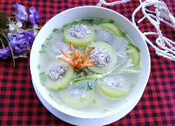 [Chế biến] - Canh bí đao nhồi thịt thanh mát