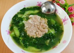 [Chế biến] - Canh cua nấu mồng tơi, mướp hương thanh mát