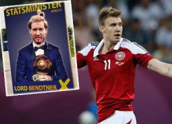 Chân gỗ Nicklas Bendtner muốn làm... thủ tướng Đan Mạch