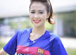 Fan nữ xinh xắn tung bộ ảnh mừng Barca vô địch Champions League