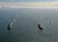 Hàng chục tàu chiến NATO giương oai trên biển Baltic