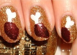 Học cách vẽ nail đẹp họa tiết đùi gà ngon miệng