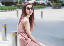 Hot girl Mie nổi bật trên đường phố với màu tóc ombre