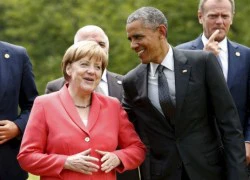 Khoảnh khắc thân thiết của ông Obama và bà Merkel tại Hội nghị G7