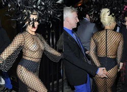 Lady Gaga mặc xuyên thấu sexy đi tiệc