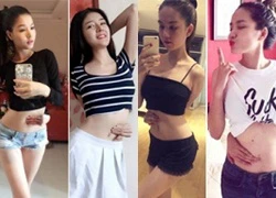 Mỹ nhân Việt sốt với trào lưu 'vòng tay chạm rốn' khoe eo chuẩn