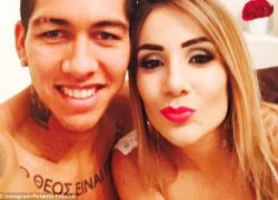 Ngắm vợ đẹp con xinh của Roberto Firmino