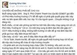 PGS Văn Như Cương &#8220;tố&#8221; người xưng &#8220;lãnh đạo&#8221; Bộ GD&#038;ĐT dọa nạt nhà trường