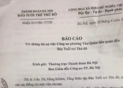 PV tố bị côn đồ hành hung chỉ là nhân viên thử việc của báo TTTĐ