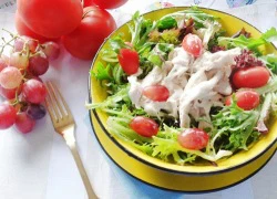 [Chế biến] - Salad ức gà sốt sữa chua ngon mà không béo