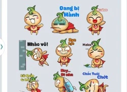 Sticker Củ Hành Siêu Nhân phá kỷ lục trên Zalo với 6 triệu lượt download