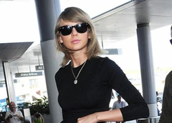 Taylor Swift gây chú ý khi vô tư kéo váy ở sân bay