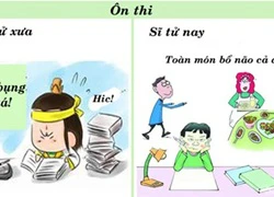 Truyện tranh cuối tuần: Hài hước sĩ tử xưa và sĩ tử thời nay