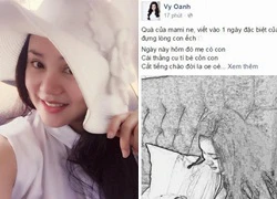 Vy Oanh làm 'thơ con cóc' tặng con trai