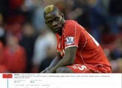 Balotelli lãnh cả "tấn gạch" vì chúc mừng Sterling "khai nòng"