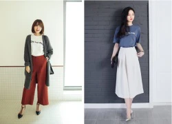 Cách phối đồ sành điệu với quần culottes