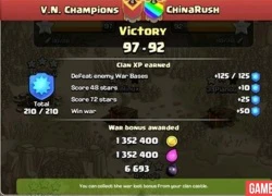 Clash of Clans &#8211; Những trận đánh vang danh của team Việt Nam trước Trung Quốc