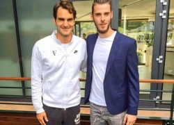 De Gea khoe ảnh chụp cùng Federer ở Wimbledon