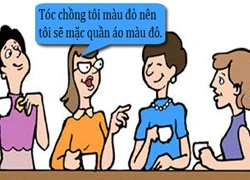 Khó khăn vì chọn áo theo kiểu tóc chồng