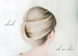 Kiểu tóc búi Chignon cổ điển cho cô dâu dịu dàng, thanh nhã