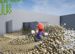 Mario thử nghiệm vật lý của Unreal Engine 4