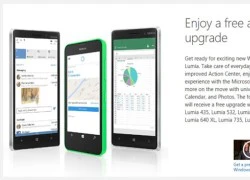 Microsoft hé lộ danh sách smartphone được lên Windows 10
