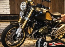 Ngắm tác phẩm nghệ thuật BMW R nineT bọc vàng