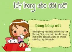 Những mẹo "tuyệt hay" tẩy trang cho đôi môi hoàn hảo