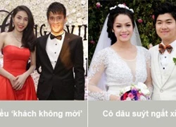 Những tình huống 'dở khóc dở cười' trong đám cưới sao Việt