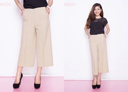 Quần culottes kem thanh lịch D&N