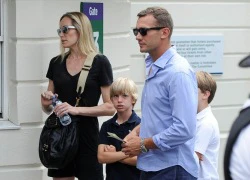 Shevchenko đưa vợ con sang Anh xem Wimbledon