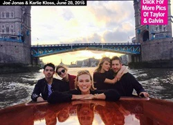 Taylor Swift và bạn trai mới vui vẻ dạo chơi bên tình cũ