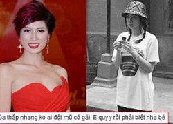 Trang Trần 'trách' Phương Trinh quy y mà vẫn đội mũ thắp nhang tại chùa