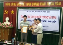 Trao thư khen của Chủ tịch nước tới gia đình Ánh Viên