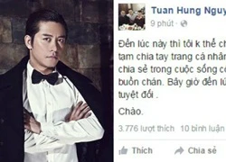 Tuấn Hưng quyết định ngừng sử dụng Facebook sau scandal