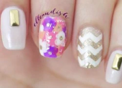 Cách làm nail nhũ vàng &#8220;sang chảnh&#8221; đi tiệc