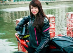 Nữ biker Việt "nài cứng" quái vật Kawasaki Z800