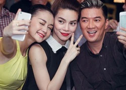 Hồ Ngọc Hà rủ Mr. Đàm, Thiều Bảo Trang chụp ảnh selfie