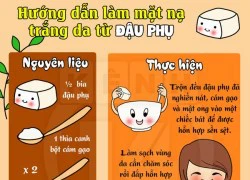 Hướng dẫn làm mặt nạ trắng da từ đậu phụ