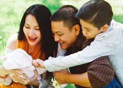 Kim Hiền viên mãn bên chồng và hai con