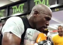 Mayweather ôm tiền tập đấm bốc