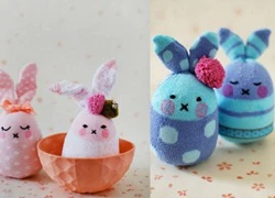 Mẹ làm thỏ bông siêu cute cho bé từ chiếc tất cũ