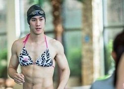 Mỹ nam Hoa ngữ gây sốt với hình ảnh mặc bikini