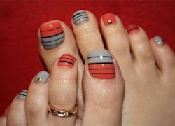 Nail art siêu xinh cho móng chân ngày hè